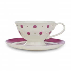 Laura Ashley Darcey Spot China Cup and Saucer RRP £12